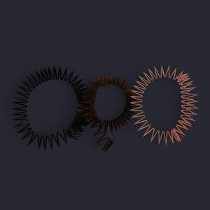 Elegant Black, Brown, and Pink Hair Bands